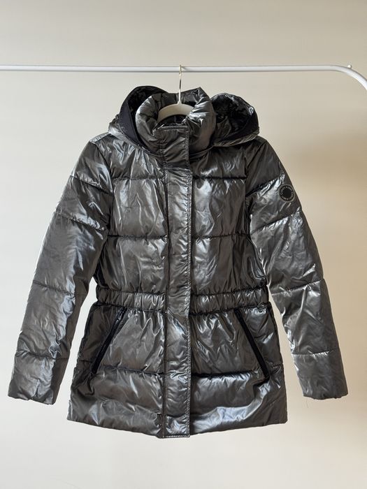 Kurtka zimowa Calvin Klein XS srebrna