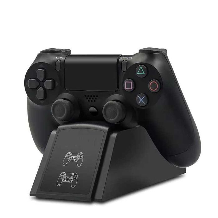 PS4 Carregamento Rápido Dock Carregador Duplo com Indicador de Carga