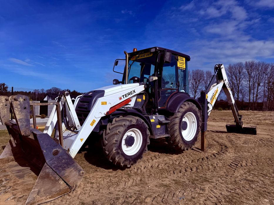 TEREX 860SX koparko-ładowarka 4x4 teleskop krokodyl widly szybka jazda