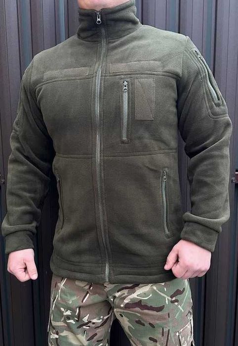 Фліска військова олива \ флиска хаки ЗСУ \ флисовая кофта военная