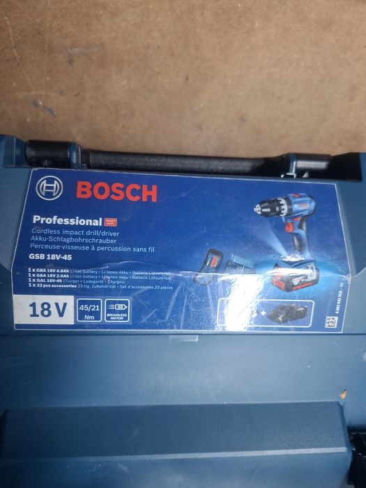 berbequim percutor sem fio Bosch Professional GSB 18V-45
