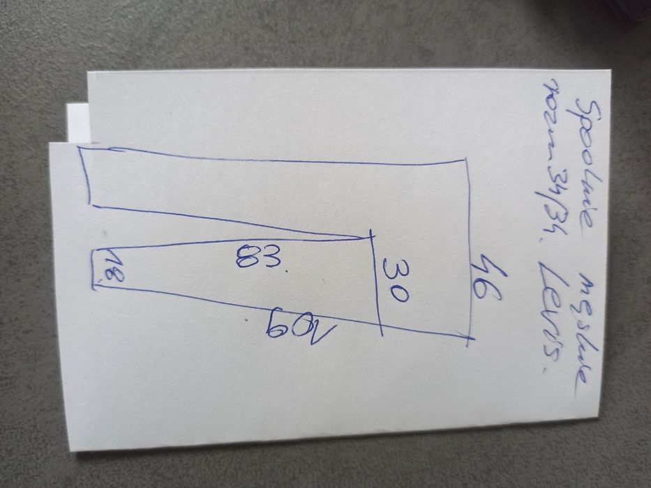 Spodnie męskie rozmiar 34/34 Levi's