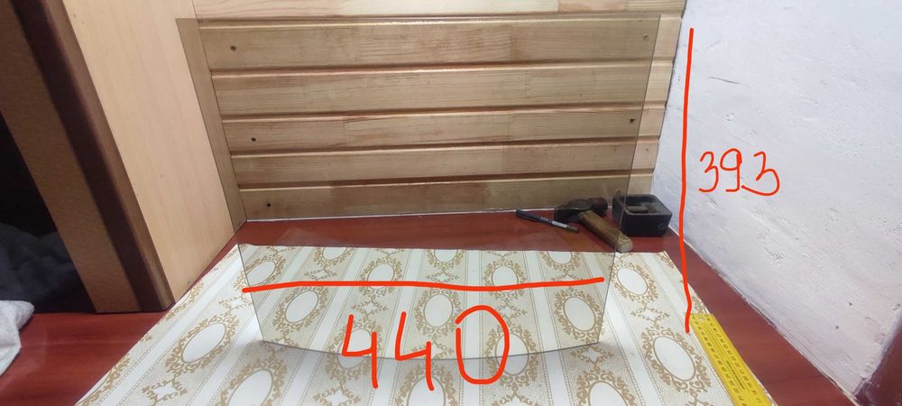 Скло гнуте для тумби /шафи