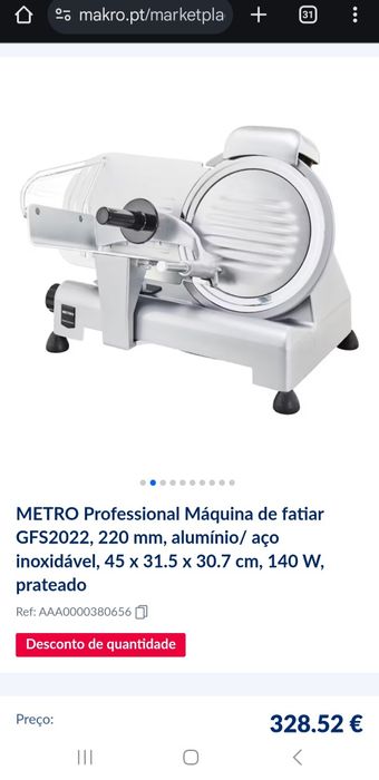 Maquina de fatiar profissional