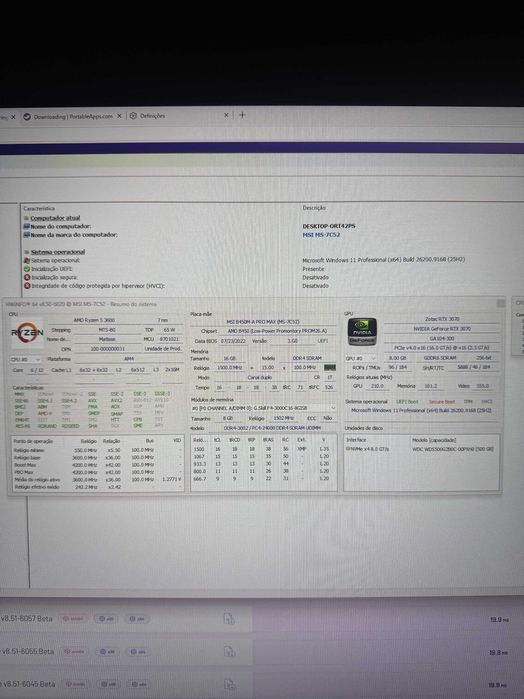 PC Gaming RTX 3070 8GB | Ryzen 5 3600 | 16GB 3200MHz | 1,5 TB total: NVMe 512 GB + 2× HDD 500 GB
