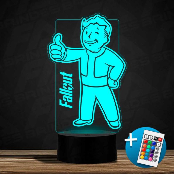 Candeeiro Led personalizado - Fallout64585341087362127