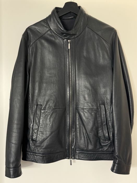 Hugo Boss leather jacker