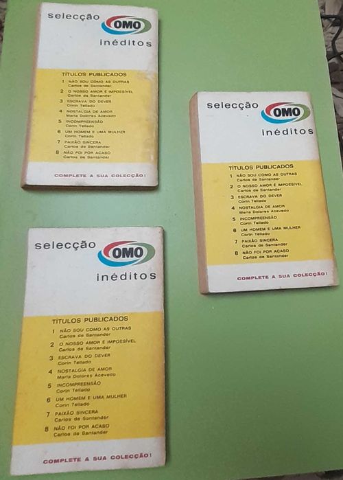 3 Livros - Carlos de Santander e Corin Tellado