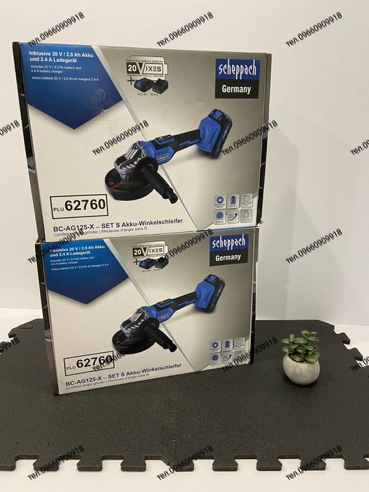 Болгарка акумуляторна , кутова шліфувальна машина, УМШ Scheppach