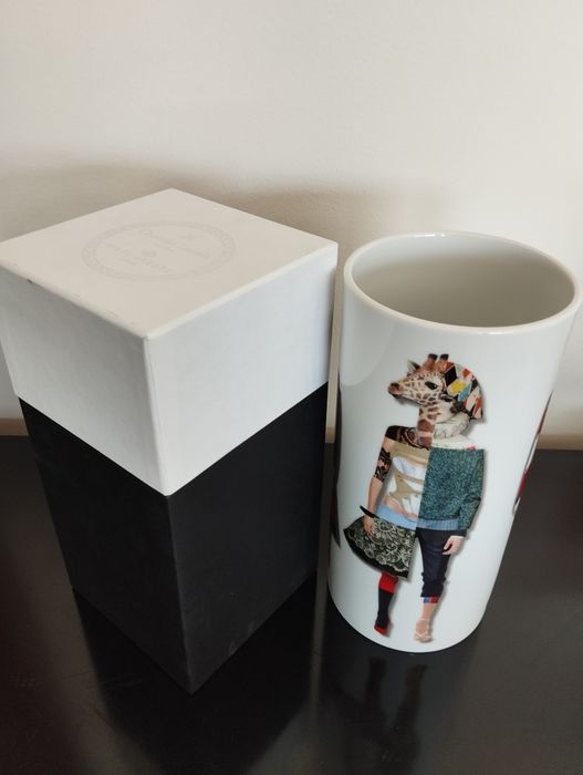 Vaso Vista Alegre x Christian Lacroix Maison Porcelana Edição Limitada