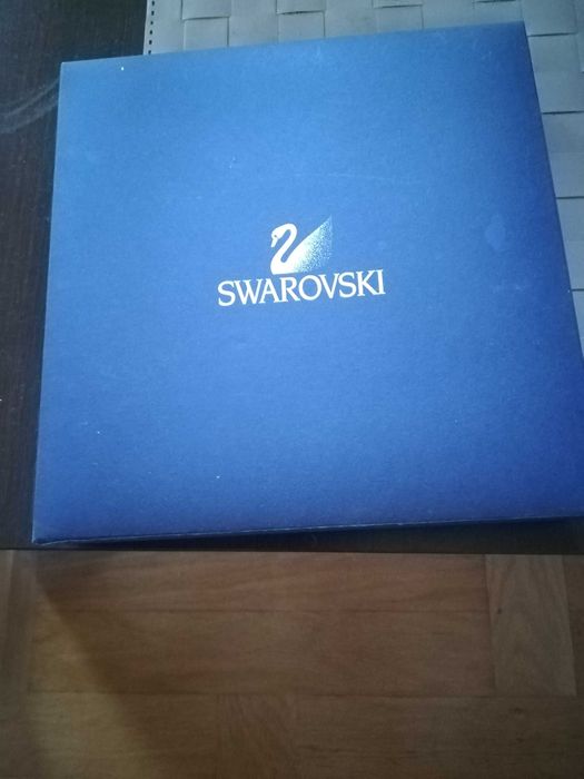 Oryginalny naszyjnik Swarovski z kryształami + pudełko i certyfikat!