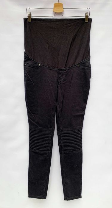 Spodnie Czarne H&M Mama Przeszycia M 38 Ciążowe Rurki