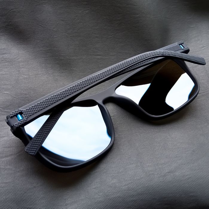 OKULARY PRZECIWSŁONECZNE Polaryzacyjne Dark Blue/Black Sportowe NERDY.