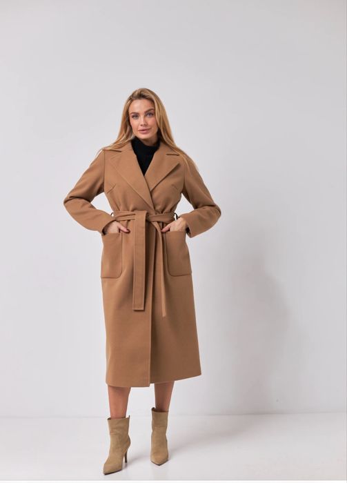 Пальто жіноче бежеве розмір 2XL