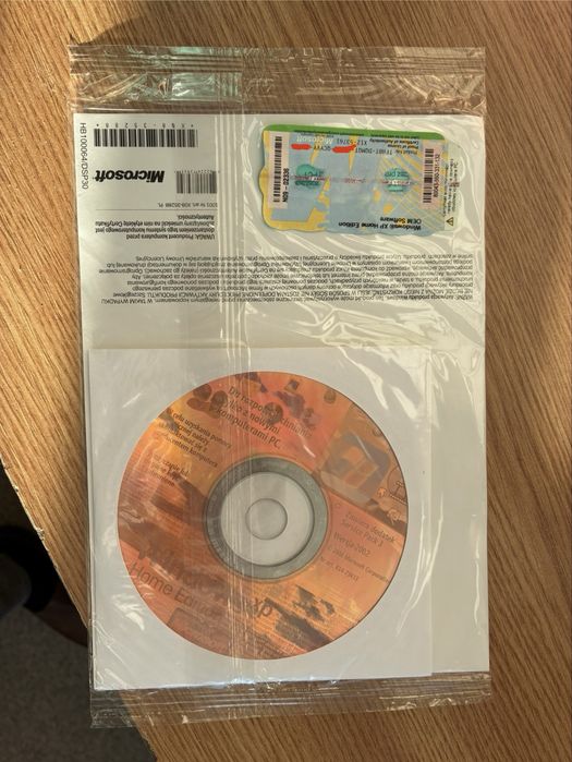 Windows XP Home Edition Nowy Folia nierozpakowany z etykieta i nr ser