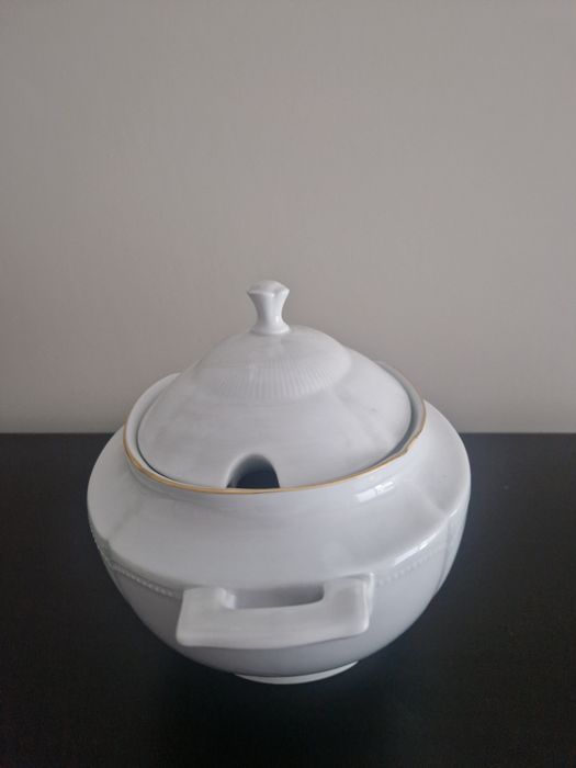 Terrina "Graf von Henneberg Bavaria Germany bandgemalte 1777"