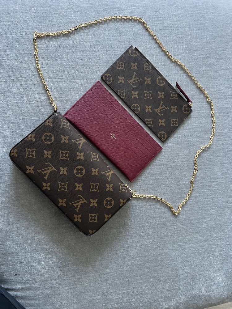 Oryginalna torebka Louis Vuitton Felicie Pochette monogram