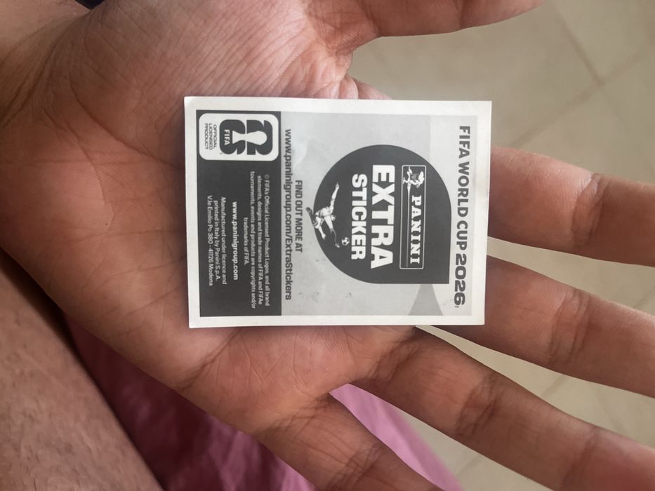 cromo Extra do Hakimi roxo