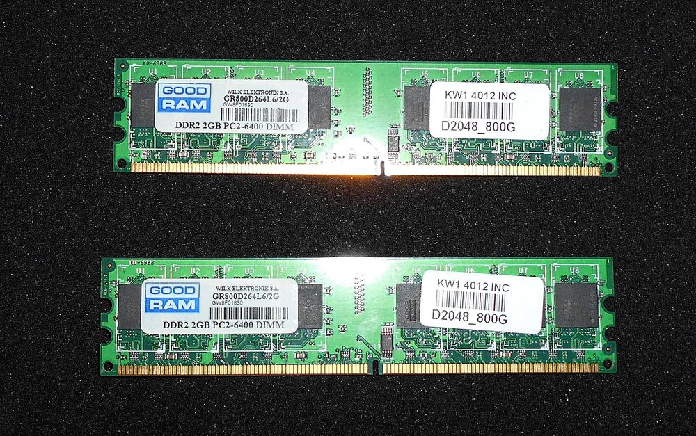 Pamięć RAM Goodram DDR2 - 2GB PC2 - 6400 DIMM x2