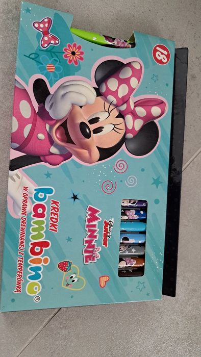 2 x Kredki grube bambino myszka minnie 18 kolorów