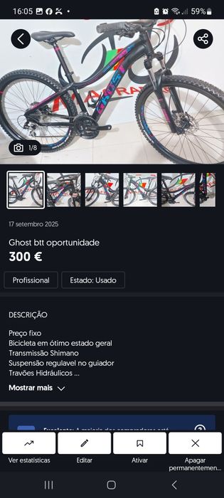 Peças acessórios e bicicletas