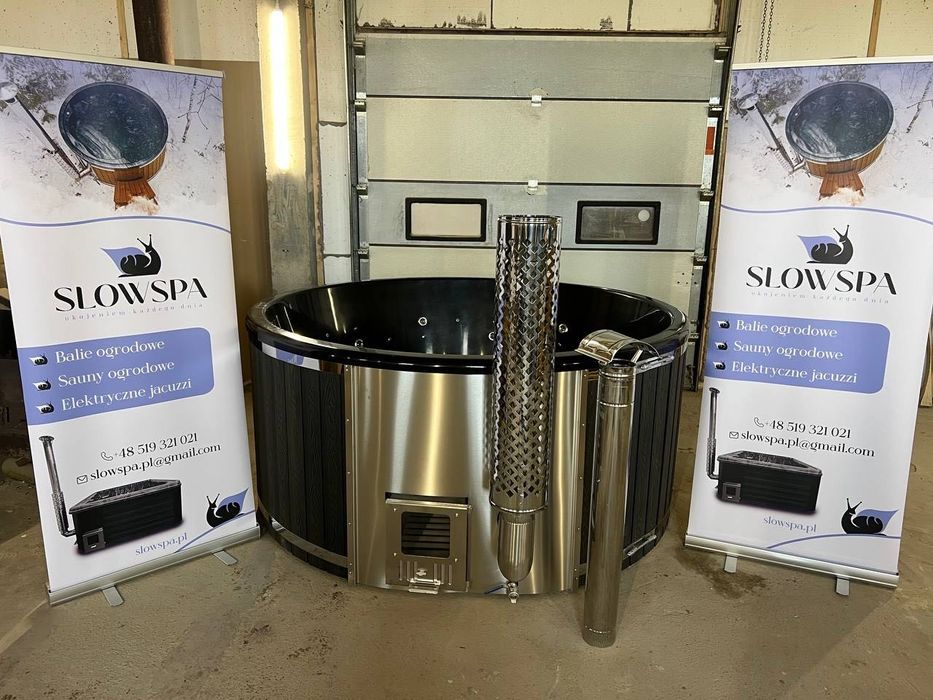 Balia ogrodowa klasy Premium -  jacuzzi wanna gorąca bania beczka domowe SPA sauna basen