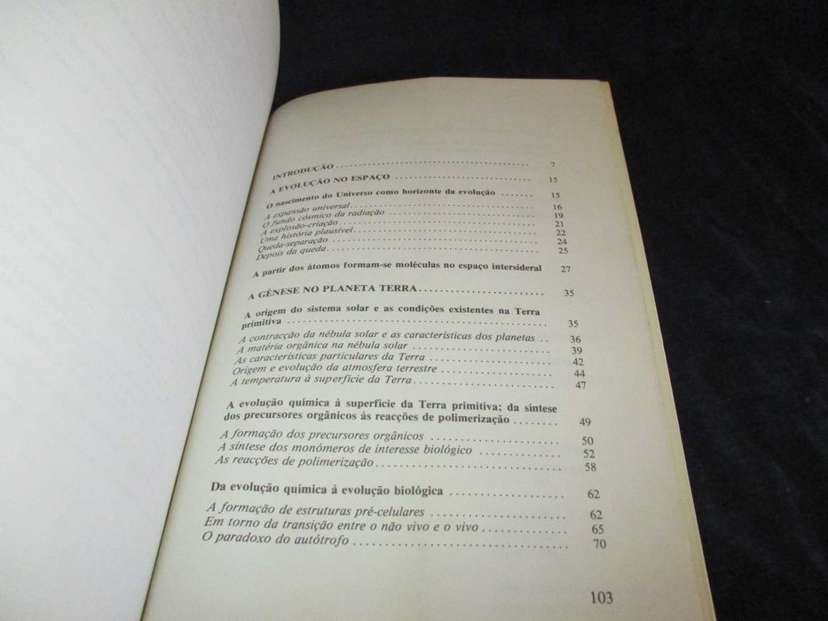 Livro Sinos do Universo A Evolução antes da Vida