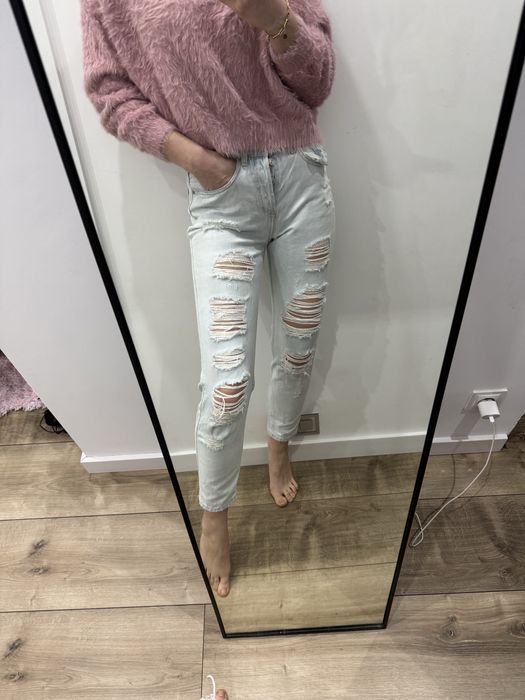 Spodnie jeansy denim boyfriend