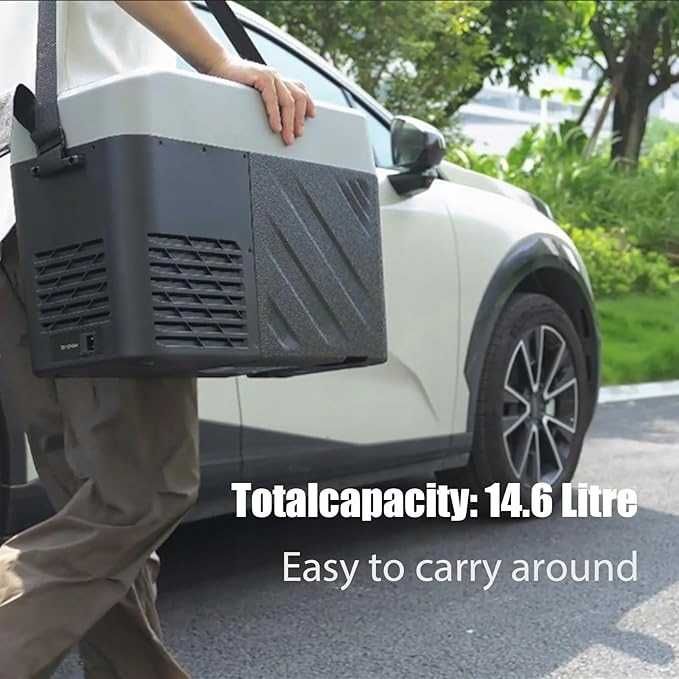 Alpicool KCF15 Lodówka turystyczna 12/24V, zamrażarka, 15L, -20C