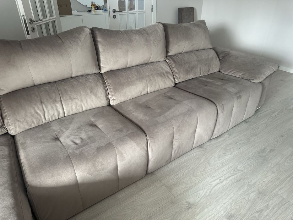 Sofá chaise longue reclinável elétrico – 3,70 m