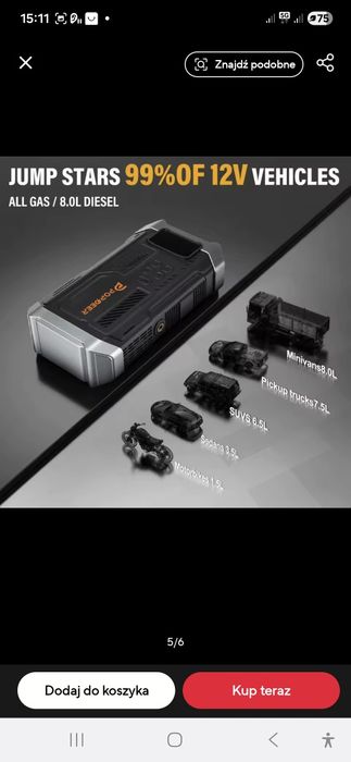 BOOSTER POPDEER PD-JA3  z Kompresorem 6w1