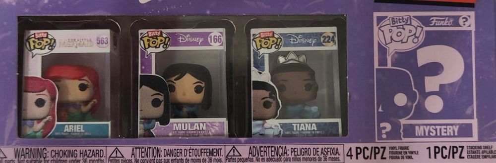 Bitty POP! Princesas DISNEY Series 1 (PACK 4)