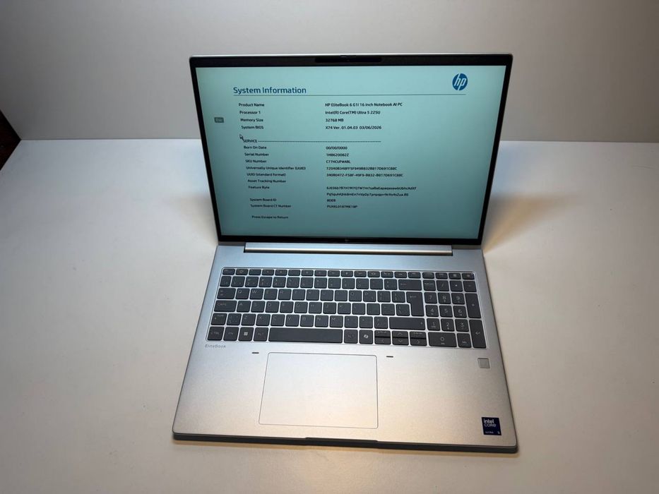 HP EliteBook 6 G1i 16" FHD IPS  Ultra 5 225U 32GB (1x32GB DDR5), 256GB SSD, новий!
