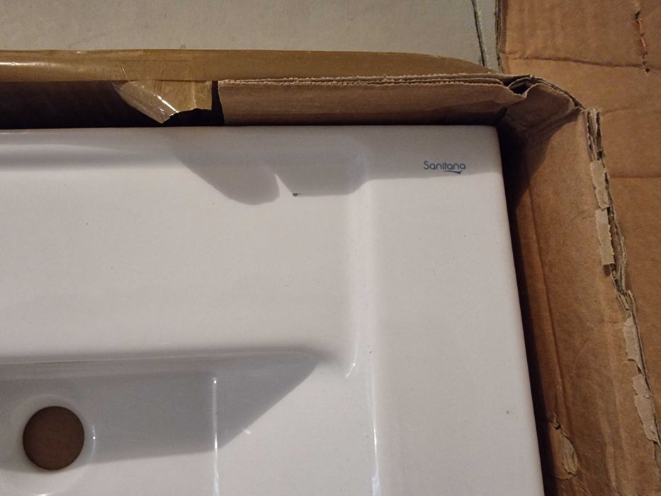 Lavatorio de pousar Sanitana de ceramica 80x45