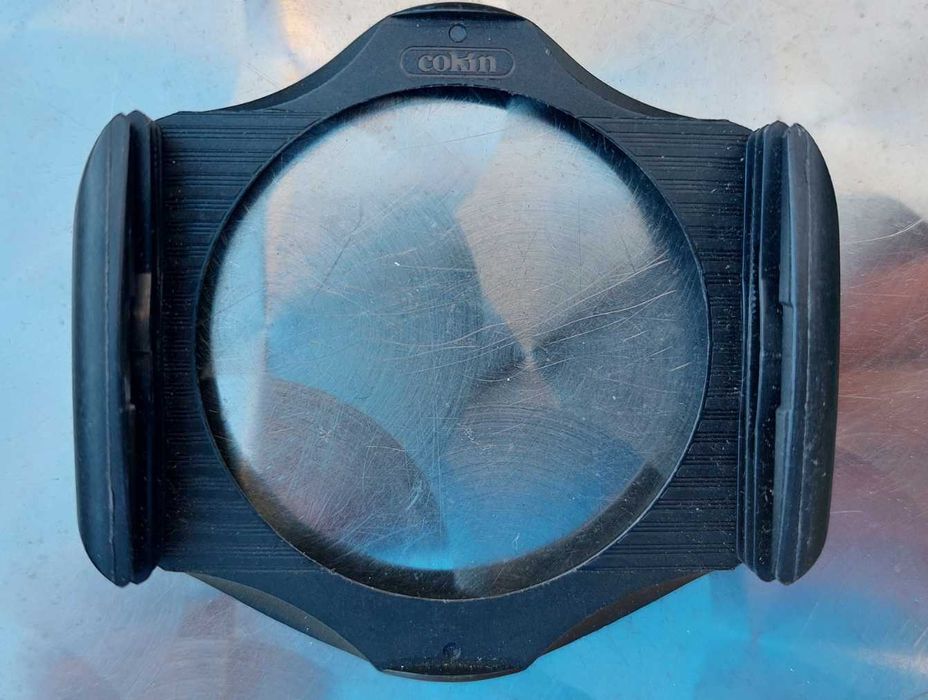 anel FD-EOS, porta-filtros Cokin P e carregador Canon NB-6L