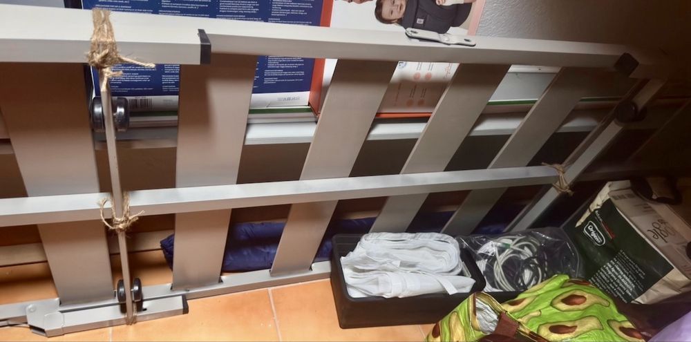 Estrado de ripas 80x190 cm – Cama  Nido/ Gavetão (parte inferior)