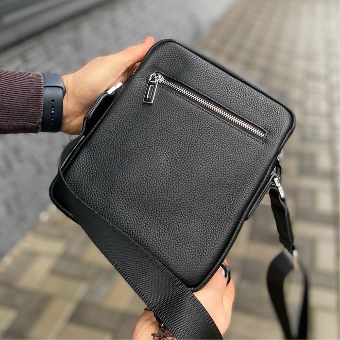 Чоловіча сумка НАТУРАЛЬНА ШКІРА барсетка класика месенджер CLAVE