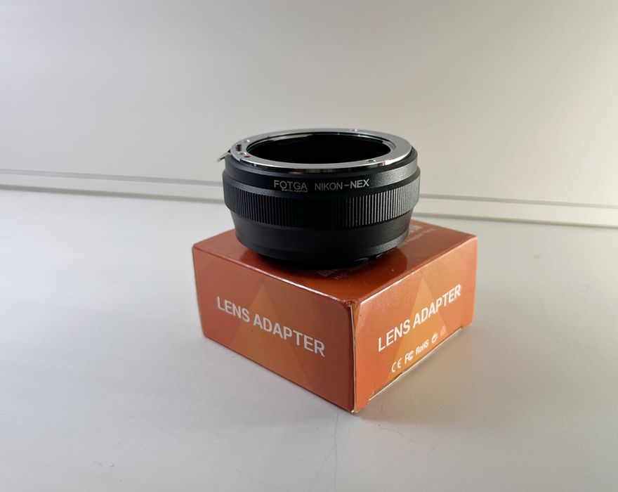 Adaptador FOTGA Nikon–NEX — Novo, Nunca Usado