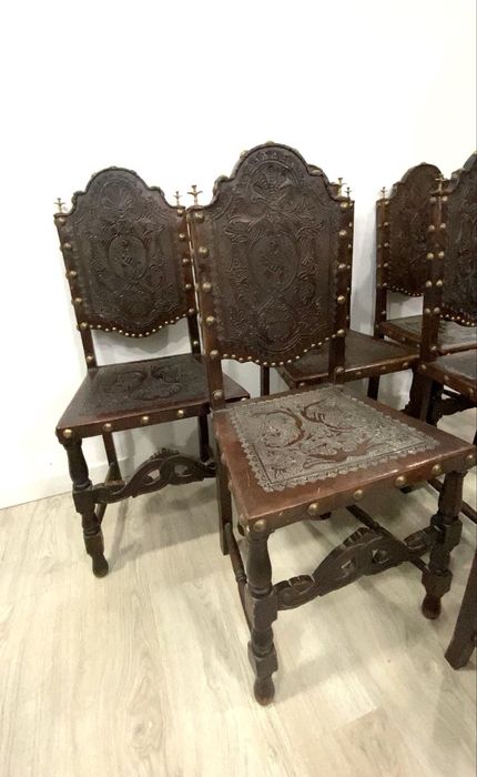 Conjunto 6 cadeiras de sala.