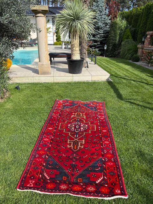 Dywan Perski Vintage Ręcznie Tkany Iran Hamadan 208x107 galeria 6 tys