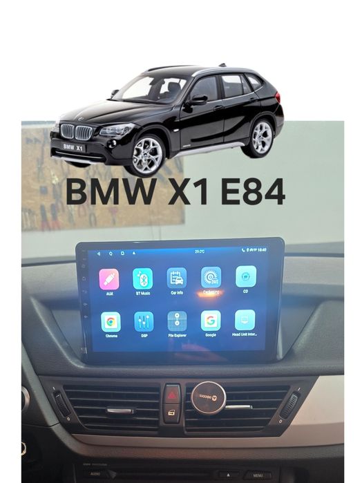 Rádio Android 14 com GPS BMW X1 E84 (Novo)