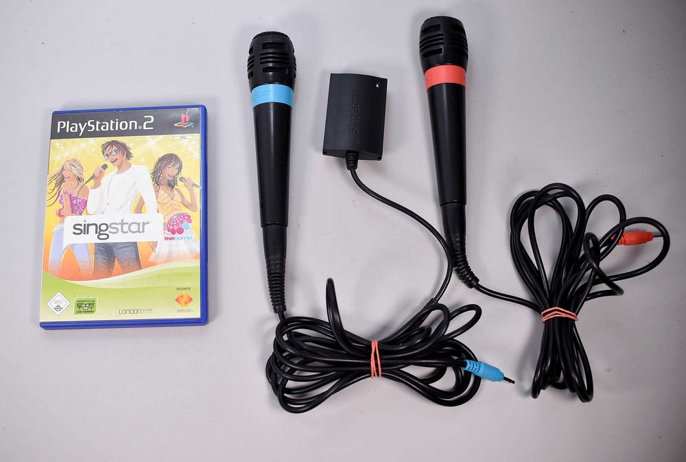 Zestaw Singstar Mikrofony + Gra