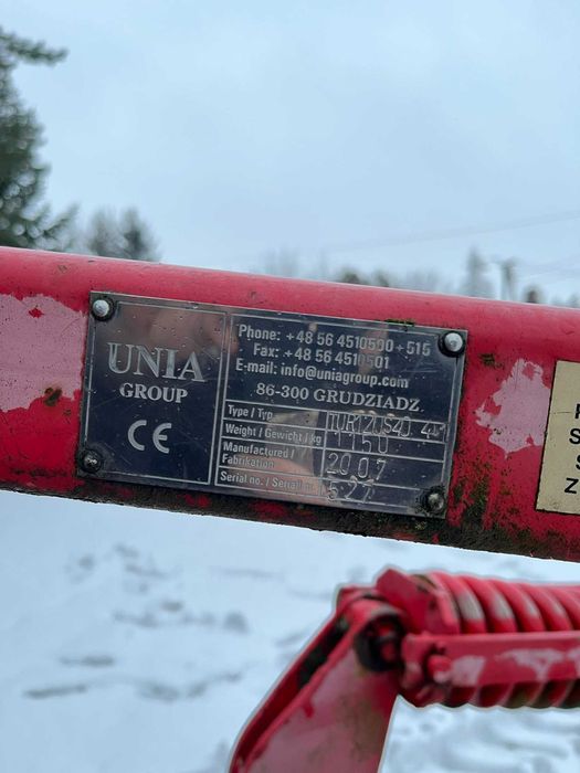 Pług UNIA TUR 5 SKIB 4+1 NON-STOP 2007r (kverneland, Overum,kuhn,koja)