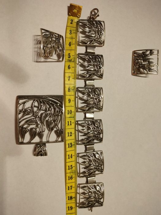 Duży zestaw biżuterii srebro 925