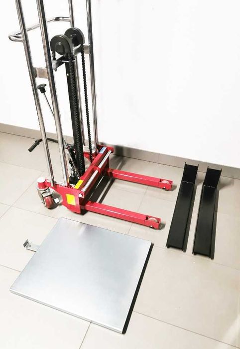 Wózek podnośnikowy z platformą udźwig 400kg, 1500mm paleciak