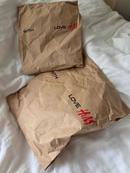 мереживні білі штани H&M розмір S
