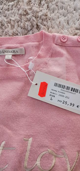 Camisola Rosa Dandara NOVA