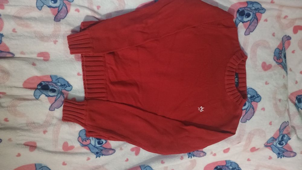 Sweter 158 czerwony stan bdb
