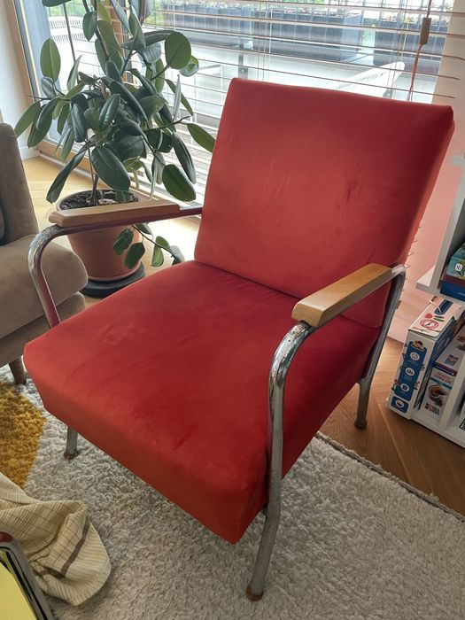 2 Fotele z lat 60 mid century ze sprezynami, bardzo wygodny