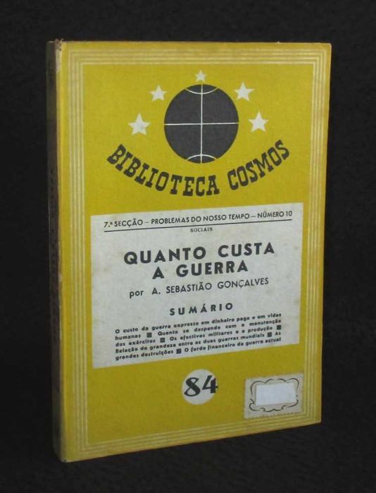 Livro Quanto Custa a Guerra António Sebastião Gonçalves